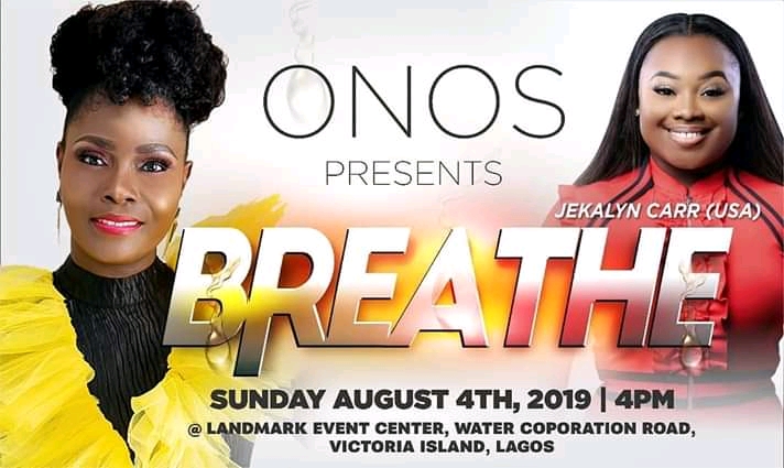 Onos Ariyo ‘Breathe’ Concert to Feature American Jekalyn Carr